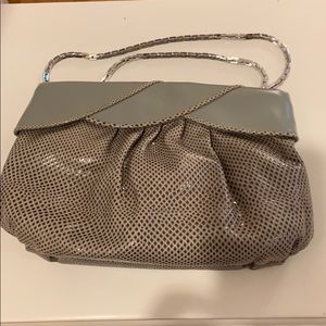 Finesse La Model snake skin shoulder bag